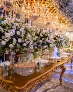 Mesa de doces para casamento